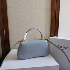 TEEN LOLA TRIOMPHE BAG 20 IN COOL GRAY BLUE CALFSKIN