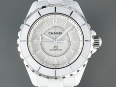 J12 Automatic White Ceramic White Numerals White Dial