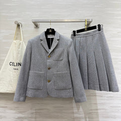 CELINE 26S BLAZER SKIRT SET 784331