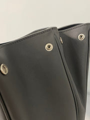 RODEO MEDIUM BAG 35 IN GREY SMOOTH CALFSKIN SILVER HARDWARE