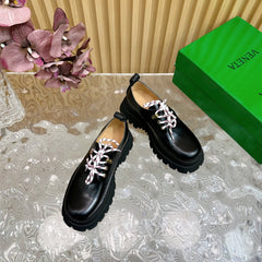 HADDOCK LACE-UP SHOE IN BLACK CALFSKIN