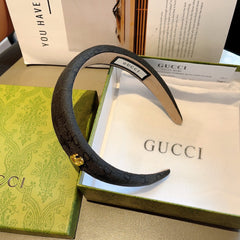 HEADBAND IN BLACK MONOGRAM CANVAS 406055