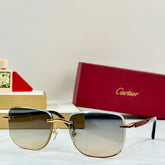 PREMIÈRE SQUARE FRAME SUNGLASSES 530304 IN METAL AND WOODEN