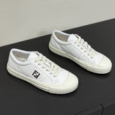 FF TRAINER SNEAKER IN WHITE CALFSKIN