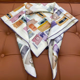 CHANEL 25S SCARF 90 IN SILK 703699