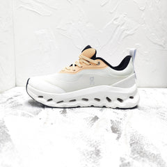 CLOUDTILT 2.0 SNEAKER PALE GRAY MIX PALE ORANGE CALFSKIN AND BREATHABLE MESH