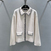 CHANEL 25S STAND-COLLAR KNITTED CARDIGAN 294
