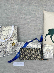 MONTAIGNE VOYAGEUR LONG WALLET 20 IN BLACK MONOGRAM OBLIQUE JACQUARD