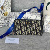 MONTAIGNE VOYAGEUR LONG WALLET 20 IN BLACK MONOGRAM OBLIQUE JACQUARD