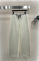 CHANEL 25S WIDE-LEG FLEECE-LINED PANTS 404