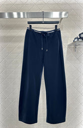 CHANEL 25S WIDE-LEG FLEECE-LINED PANTS 403
