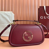GUCCI 26S BLONDIE BAG 32 IN DARK RED CALFSKIN