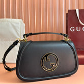 GUCCI 26S BLONDIE BAG 32 IN BLACK CALFSKIN