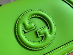 GUCCI 26S BLONDIE BAG 21 IN GREEN CALFSKIN