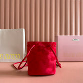 MINI TOTE BAG 17 RED IN NAPPA CALFSKIN