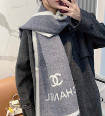 CHANEL 25S SCARF 184 CM IN MERINO WOOL 943170