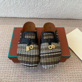 BUBBLE IN MULTICOLOR RAFFIA GOLD HARDWARE