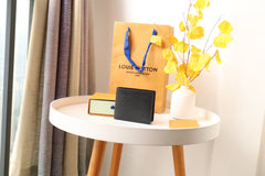 LV 25S SLENDER WALLET 11 IN BLACK EPI CALFSKIN