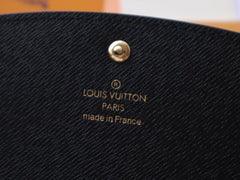 EMILIE WALLET 19 IN CHOCOLATE BROWN MONOGRAM CALFSKIN