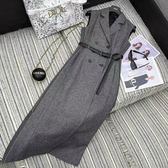 DIOR 25S LONG DOUBLE-BREASTED BLAZER DRESS 800