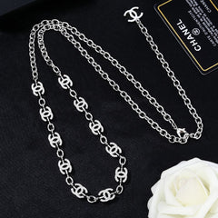 CHANEL 25S CHAIN BELT IN SILVER METALLIC 614472