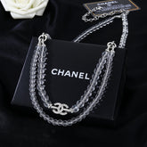 CHANEL 25S CHAIN BELT WITH STONE BEADS STYLE 2 608643