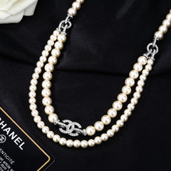 CHANEL 25S CHAIN BELT WITH PEARL STYLE 1 608643