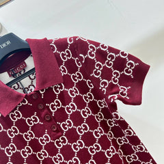 GUCCI SHORT-SLEEVE KNIT DRESS STYLE 43