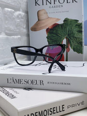 SQUARE SUNGLASSES 632890 IN BLACK ACETATE