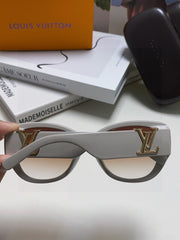 ICON CAT EYE SUNGLASSES 570246 IN GREY ACETATE