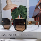 CLASH SQUARE SUNGLASSES 570250 IN GREY ACETATE