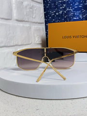 GOLDEN MASK SUNGLASSES 582732 IN GOLD METAL DARK GREY SMOKE LENSES