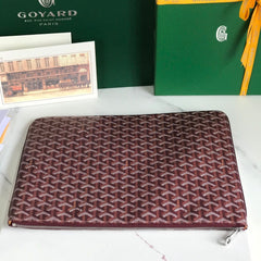 SÉNAT MGM POUCH 40 IN BURGUNDY RED GOYARDINE CANVAS