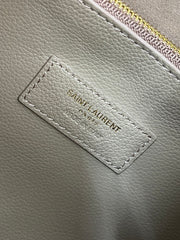 LE 5 À 7 LARGE SUPPLE 31 IN LIGHT BROWN GRAINED CALFSKIN