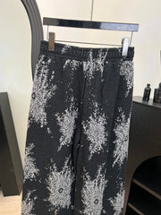 CHANEL 25S PRINTED WIDE-LEG PANTS 620489