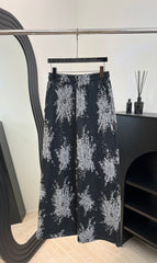 CHANEL 25S PRINTED WIDE-LEG PANTS 620489