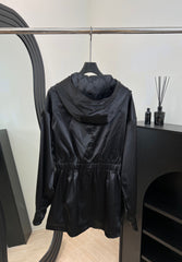 CHANEL 25S HOODED JACKET WITH LACE TRIM 408