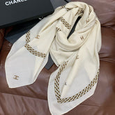 CHANEL 25S SCARF 135 IN SILK AND CASHMERE 932009