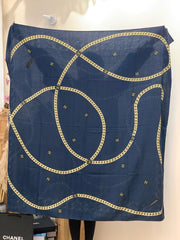 CHANEL 25S SCARF 135 IN SILK AND CASHMERE 932010