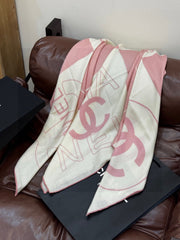 CHANEL 25S SCARF 135 IN SILK AND CASHMERE 932038