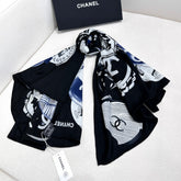 CHANEL 25S SCARF 140 IN CASHMERE 991917