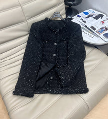 CHANEL 25S ROUND-NECK KNIT CARDIGAN 377