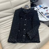 CHANEL 25S ROUND-NECK KNIT CARDIGAN 377