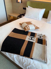 BLANKET 170 CM IN COLORFUL WOOL AND CASHMERE 118341