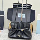 PRADA 25S DADA SMALL BAG 25 IN BLACK CALFSKIN GOLD HARDWRE