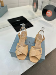 PRA HIGH HEELS 85MM IN BEIGE CALFSKIN