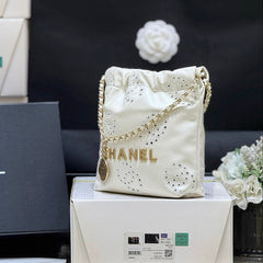 25S CHANEL MINI BAG 20 IN IVORY LAMBSKIN