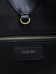 TOTE BAG 50 IN BLACK CALFSKIN