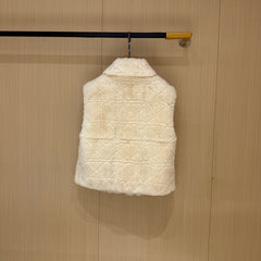 DIOR 25S FAUX RABBIT FUR VEST 769