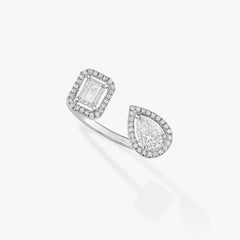 MY TWIN TOI & MOI SILVER DIAMOND RING